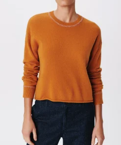 Cashmere Long Sleeve Pullover - Cornelian Stone