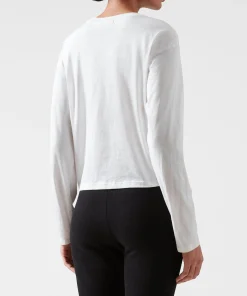 Classic Jersey Long Sleeve Boy Tee - White