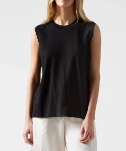 Classic Jersey Sleeveless Boy Tee - Black