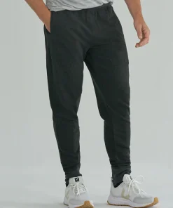 French Terry Sweatpants - Heather Charcoal