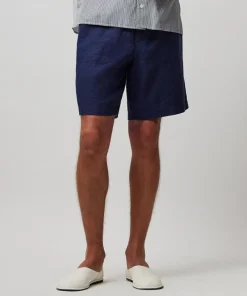 Linen Pull-On Shorts - Ink
