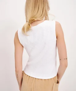 4X2 Rib Muscle Tee - White